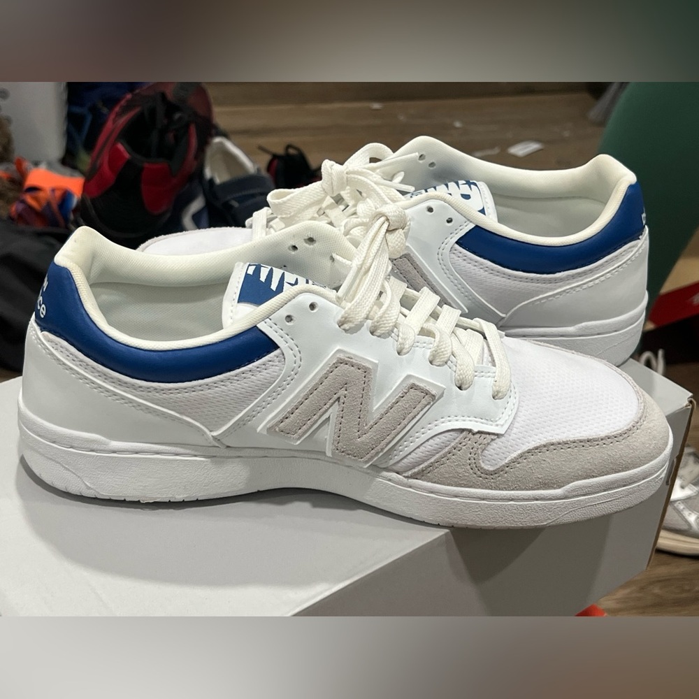 New Balance White and Gray Athletic Shoes